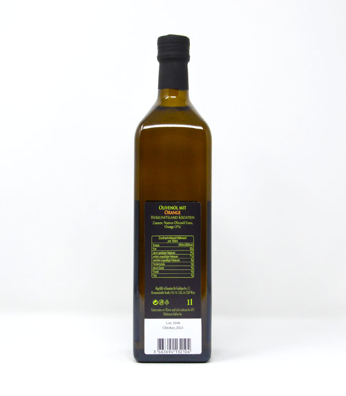 Goldspecht Olivenöl mit Orange 1000ml House of Slivovitz (2)