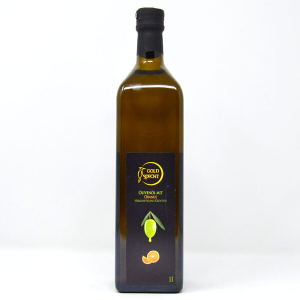Goldspecht Olivenöl mit Orange 1000ml House of Slivovitz