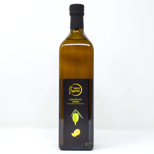 Goldspecht Olivenöl mit Zitrone 1000ml House of Slivovitz