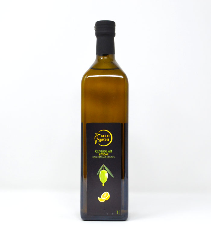 Goldspecht Olivenöl mit Zitrone 1000ml House of Slivovitz